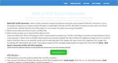 Desktop Screenshot of batch.emltopdfconverter.com