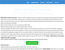 Tablet Screenshot of batch.emltopdfconverter.com